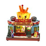 Maxbell Christmas Village Statue Decorative Gift for Countertop Tabletop Centerpiece