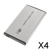 Maxbell 4xUSB2.0 IDE External 2.5" SSD HDD Hard Drive Enclosure Laptop Disk Case Gray
