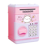 Maxbell Maxbell Electronic Cash Roller Piggy Bank Coin Money Saving Box Kids Toy Pink Cat