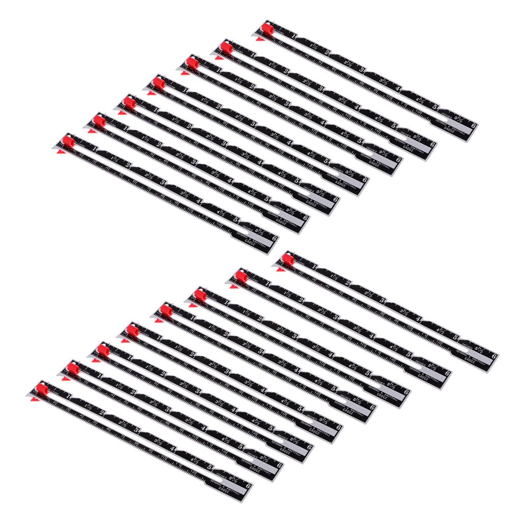 15x Metal Sewing and Knitting Gauge Garment Pattern Dress Making Ruler