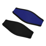 Maxbell 2 Pieces Neoprene Scuba Diving Snorkel Mask Cover Padded Protective Strap