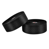 Maxbell Maxbell 2Pcs Bicycle Handlebar Tape PU Leather Fishing Rod Wrap End Plugs Black