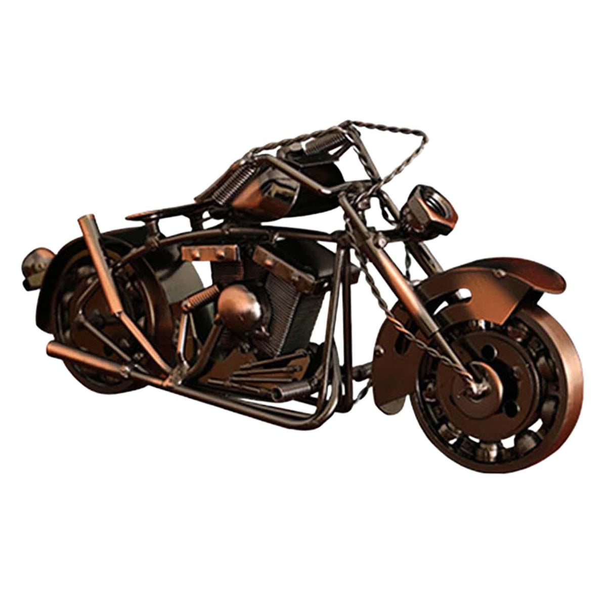 Maxbell Maxbell Metal Retro Motorcycle Figurine Statue Craft Collection for Gift Home Decor