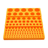 Maxbell Milling Cutter Storage Box Holder Sturdy Accessory Professional Storage Tray yellow