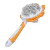 Maxbell Dog Cat Brush Lightweight Pet Comb Brush for Indoor Cats Deshedding Grooming Orange