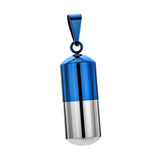 Maxbell Stainless Steel Tube Pendant Necklace Hollow Case Capsule for Ashes /