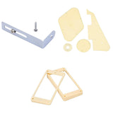 Maxbell Cream Pickups Frame+ Pickguard Bracket + Cavity Switch Covers Kit for LP Guitar