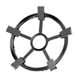 Maxbell Cast Iron Wok Support Ring Non Slip Burner Rings for Outdoor Camping Kitchen 24.8cm