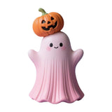 Maxbell Halloween Miniature Pumpkin Figurine Statue for Bookshelf Tabletop Farmhouse Style C