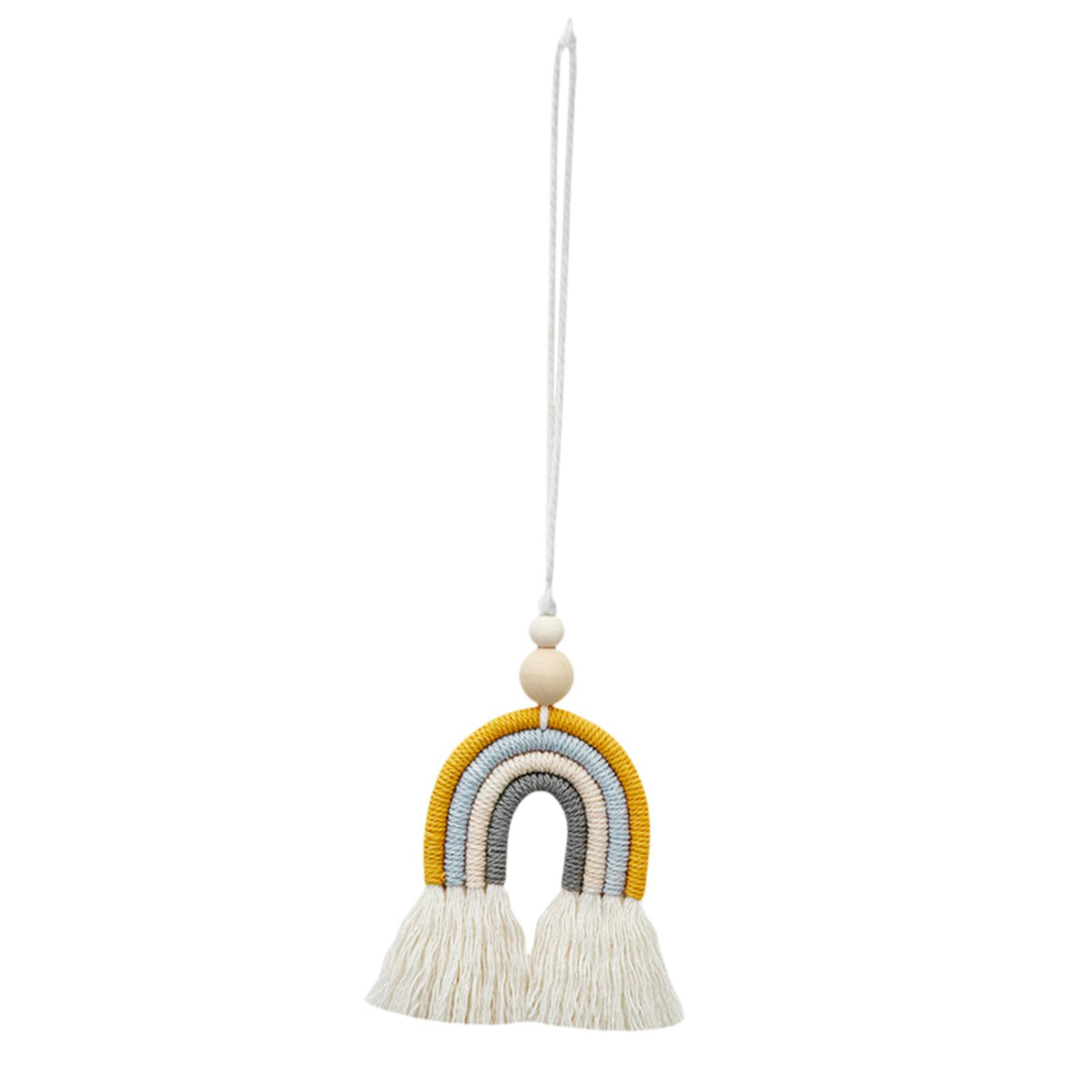 Maxbell Boho Rainbow Car Charm Handmade Essential Oil Diffuser for Bedroom Gift Yellow