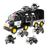 Maxbell Fire Truck Toy Friction Power Vehicles for Party Favors Easter Birthday Gift Black