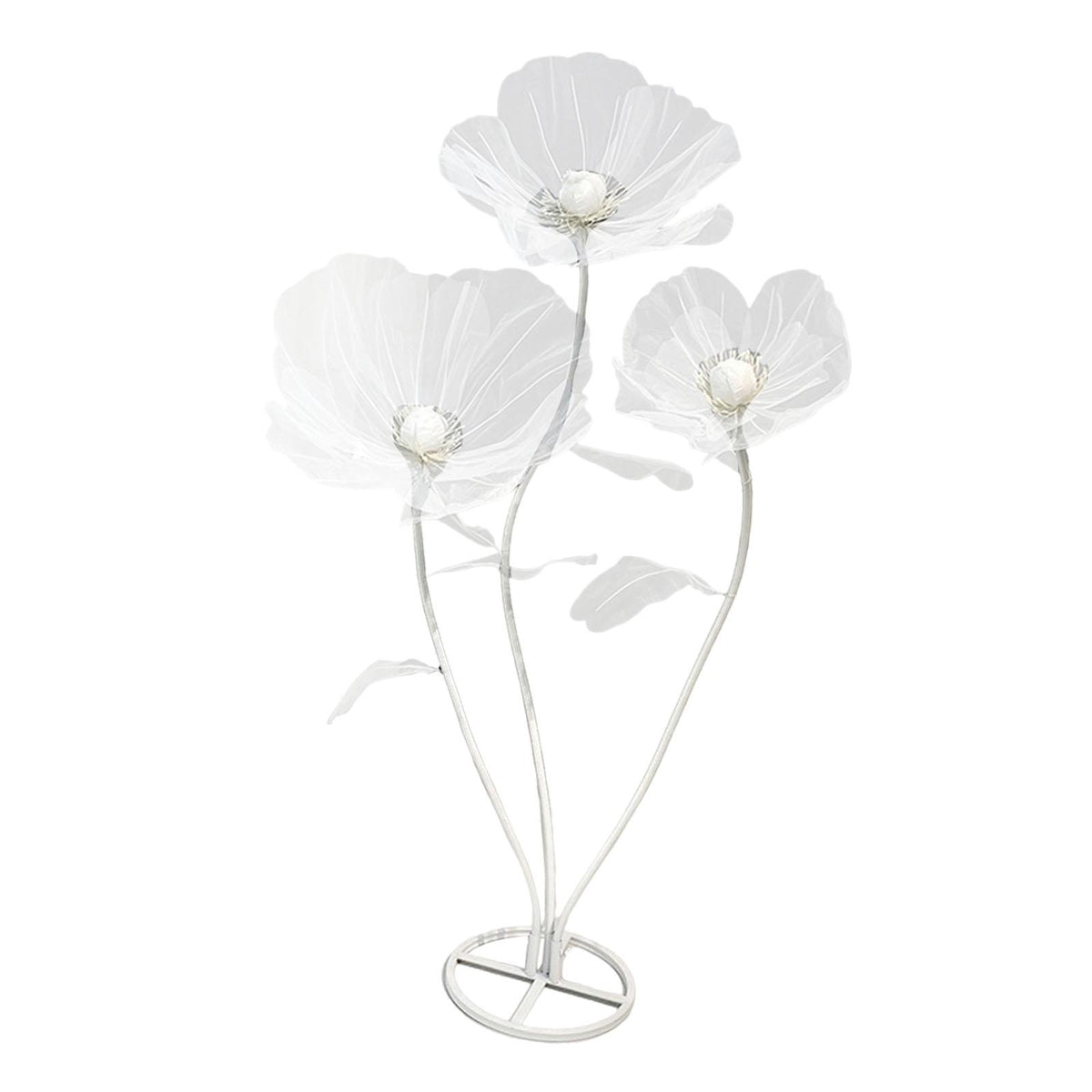 Maxbell Giant Artificial Flower Backdrop Wedding Decoration for Home Outdoor Mariage White