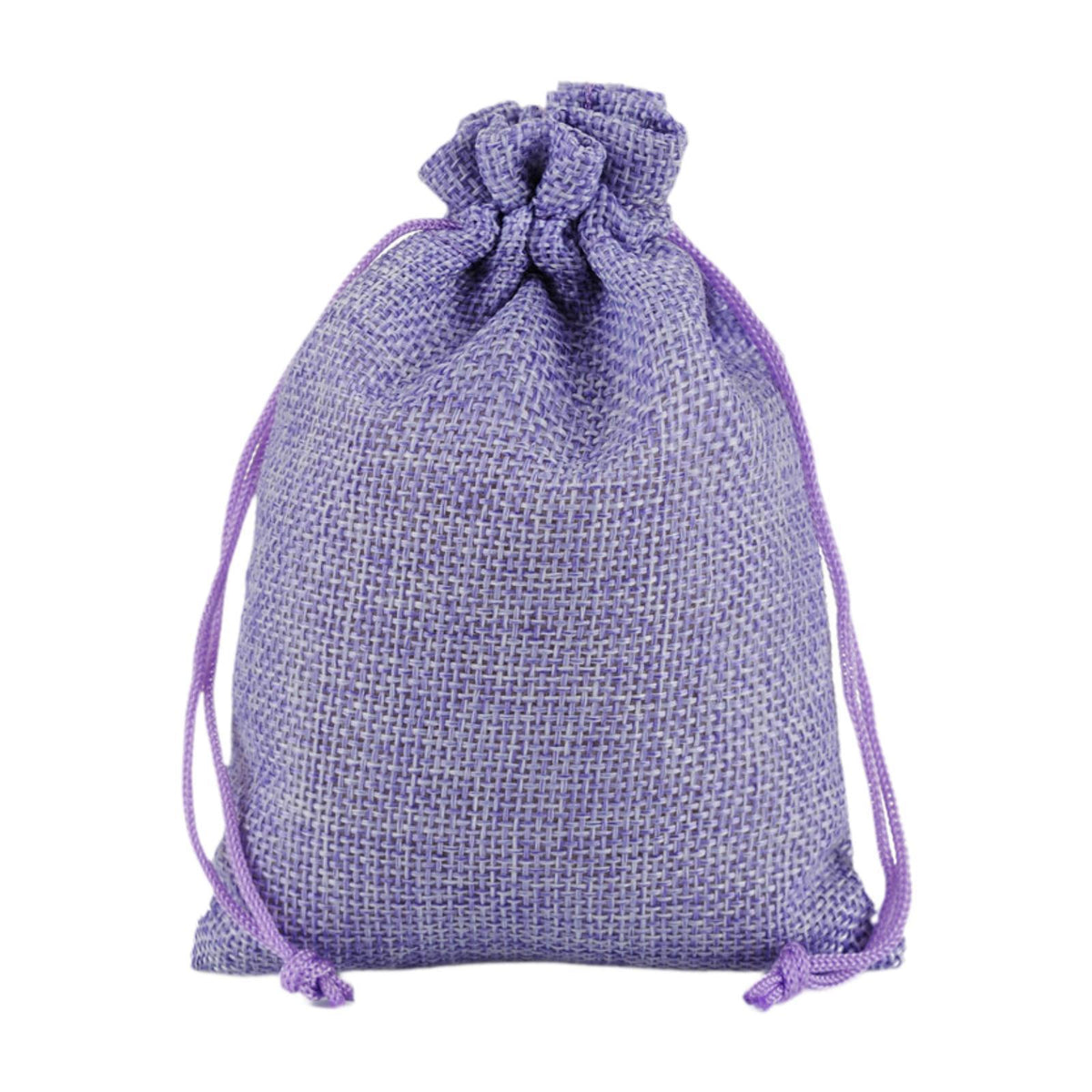 Maxbell 50 Pieces Gift Bags with Drawstring Drawstring Bag for Grocery Party Wedding Purple