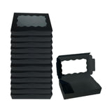 Maxbell 12 Pieces Small Treat Boxes Portable Pastry Box for Valentine Home Cake Shop black