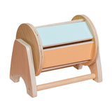 Maxbell Montessori Rotating Drum Wooden Rolling Drum for Toddlers Infant 6-12 Months