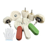 Maxbell 6Pcs Polishing Buffing Wheels Accessories for Wood Wheel Hub Cleaning Resin