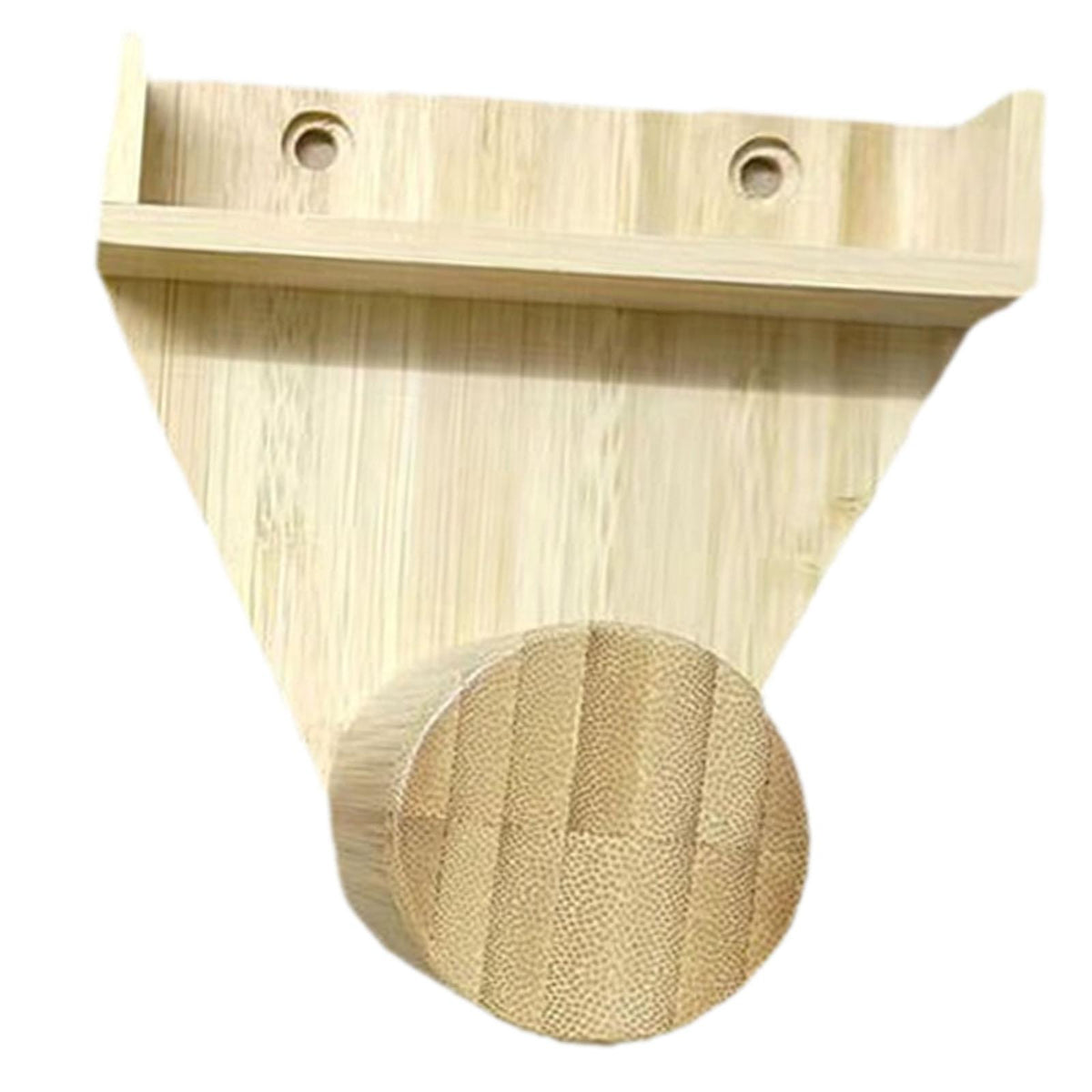 Billiards Triangle Wall Mounted Storage Rack Professional Sturdy Accessories Wood Color