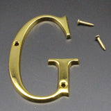 100mm Polished Door Numbers Alphabet Letter Floating House Door Number G