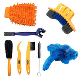 Maxbell Maxbell Bike Chain Cleaner Kit Bicycle Outdoor Cleaning Tool Accessories 8 Pieces