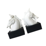 Half Body Horse Head Book Ends Home Decor for Office Living Room Heavy Books