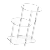 Maxbell Acrylic Side Table for Drink Coffee NightStand for Living Room Entrance Home Round