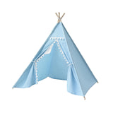 Maxbell Teepee for Kids Hut with Carry Bag Playhouse for Birthday Barbecues Backyard blue