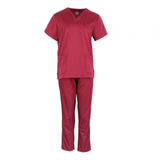 Maxbell Nursing Scrubs Nurses Day Gift Working Uniform Scrub Set for Massaging Nurse L Red