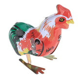 Maxbell 2 Wind Up Pecking Blue Bird Magpie + Cock Rooster Clockwork Tin Collectible Toy