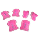 Maxbell Maxbell 6Pcs Skating Protective Gear Set Bicycle Skateboard Skate Roller Protector Pink