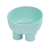 Maxbell Maxbell Tilted Cat Food Bowl Slanted Waterer and Feeder for Indoor Cats Puppy Kitten Blue