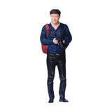 Maxbell 1/64 Diorama Stylish Figure People Model for DIY Project Dollhouse Accessory Backpack Man