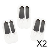 Maxbell 2xMens Boat Liner Socks Invisible Low Cut No Show Breathable Cotton Bottom White