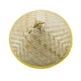 Maxbell Bamboo Hat DIY Wall Decoration Asian Conical Hat for Farming Beach Women Men no Pattern