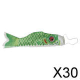 Maxbell 30x55-150cm Various Japanese Windsock Carp Flag Koi Nobori Sailfish 55cm Green