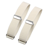 Maxbell 3x2 Pieces Fashion Mens Shirt Sleeve Holder Elasticated Armbands Women White