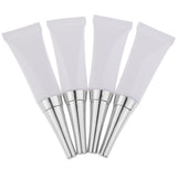 Maxbell Maxbell 4x 10ml Empty Soft Tubes Eye Gel Cream Container Vial Squeeze Bottles Silver