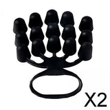Maxbell 2xFingers Exerciser Stretcher Finger Strengthener Piano Hand Grip Strengthener Black