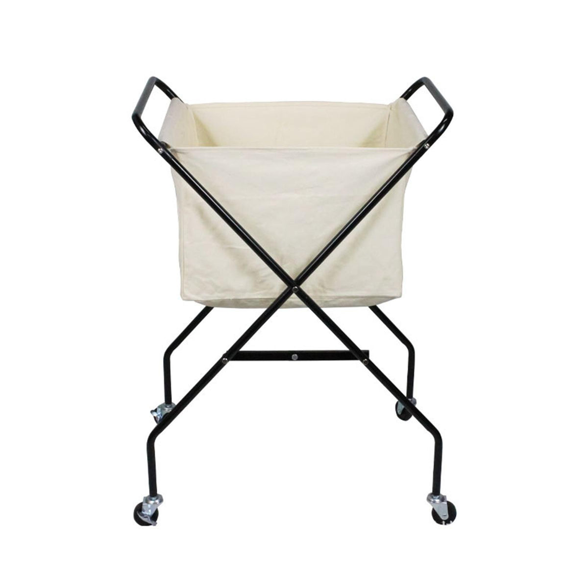 Maxbell Foldable Laundry Hamper with Wheels Multifunctional Sturdy Beige Laundry Bag