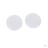 Maxbell 3 Pair Joystick Caps Button Cover for Microsoft  ONE Controller Game White