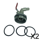 Maxbell 2x45 Degree Ton Barrel Valve Adapter PVC Valve for 200/210L 50-gallon Barrel