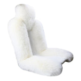 Maxbell Car Seat Cover Plush Car Seat Cushions Cover for Office Chair Car Decor White