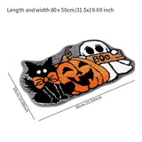 Maxbell Halloween Floor Mat Modern Decorative Area Rug for Porch Balcony Living Room 50cmx80cm