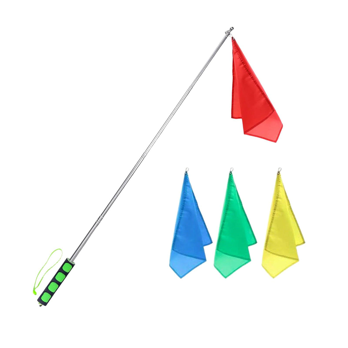 Maxbell Horse Training Flag Easy to Carry Handheld Horse Training Accessory Flagpole