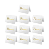 Maxbell 10Pcs Reserved Seating Card Placeholders for Gatherings Birthday Anniversary White