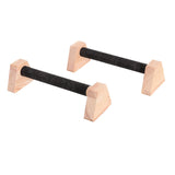 Maxbell 2x Push up Stands Wooden Upper Body Strength Training Home Fitness Equipment 30cm
