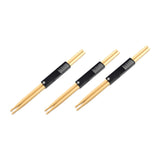 Maxbell Drum Sticks 3 Pairs Gifts Percussion Instruments Accessories for Kids Adults Wood