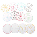 Maxbell 2 set of 24pcs Numbered Fractions Circles Math Chips Mathematics Number Toy