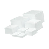 Maxbell 8x Acrylic Nesting Risers Display Stand Cake Collections Buffet Jewelry Rack