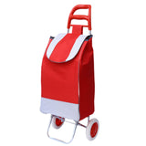 Maxbell Trolley Bag with Removable Bag Travel Home Camping Shopping Cart with Wheels White Single Wheel