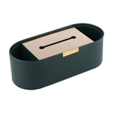 Maxbell Tissue Paper Holder Simple Tissue Dispenser for Bedside Table Bedroom Vanity Green